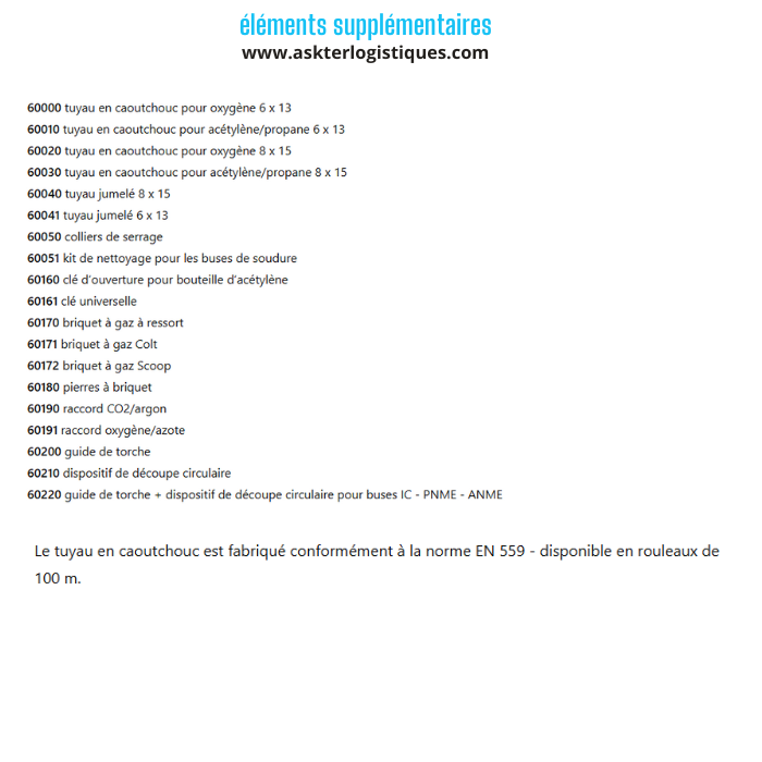 éléments supplémentaires