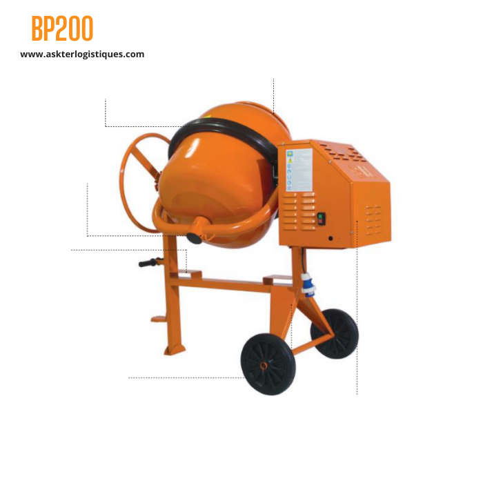 BP200 - BÉTONNIÈRE PROFESSIONNEL