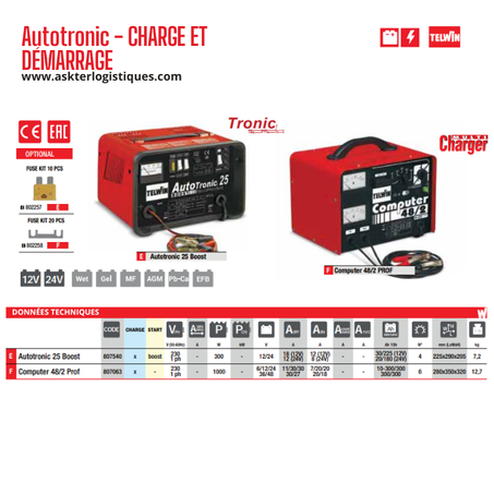 Autotronic - CHARGE ET DÉMARRAGE