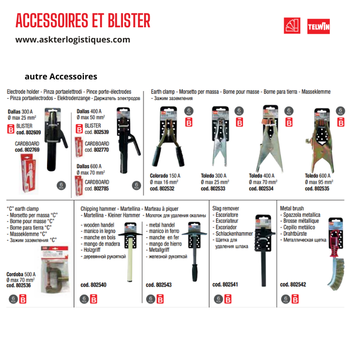 ACCESSOIRES ET BLISTER