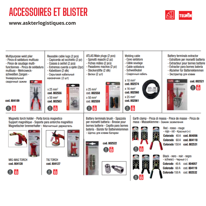 ACCESSOIRES ET BLISTER