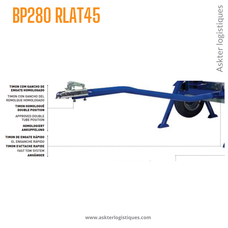 BP500 4R  - BÉTONNIÈRE PROFESSIONNEL TRACTABLE