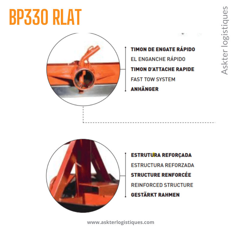 BP 330 RLAT - BÉTONNIÈRE PROFESSIONNEL TRACTABLE