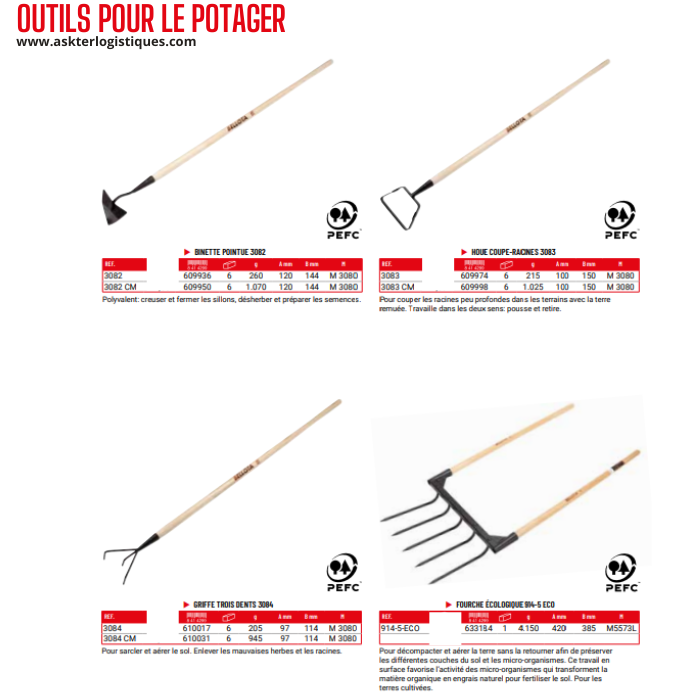 OUTILS POUR LE POTAGER