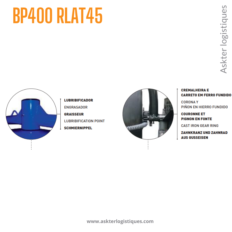 BP400 RLAT45 - BÉTONNIÈRE PROFESSIONNEL TRACTABLE