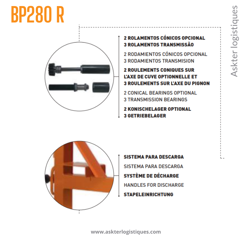 BP 280 R - BÉTONNIÈRE PROFESSIONNEL TRACTABLE