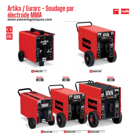 Artika / Eurarc - Soudage par électrode MMA