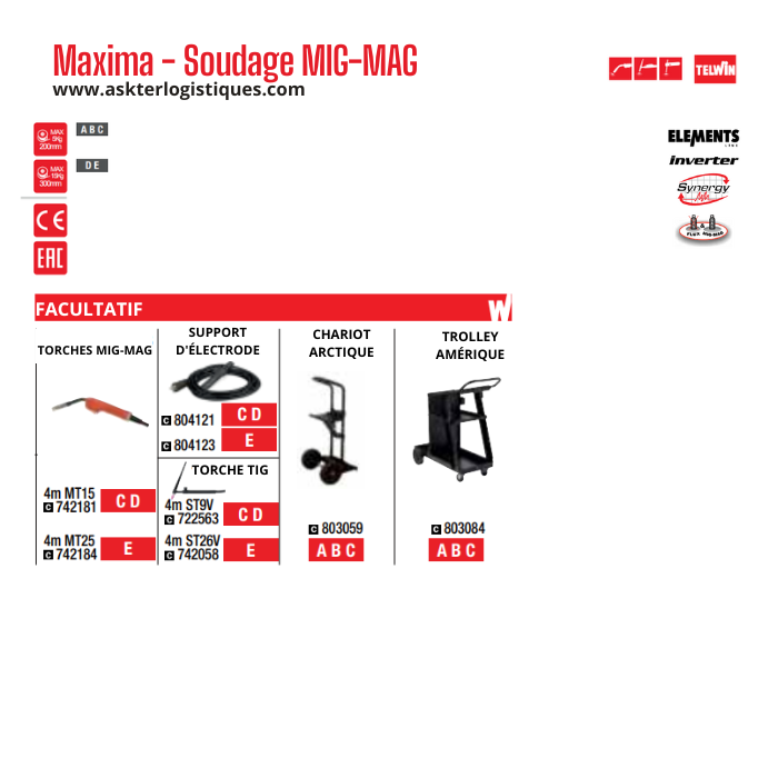 Maxima - Soudage MIG-MAG