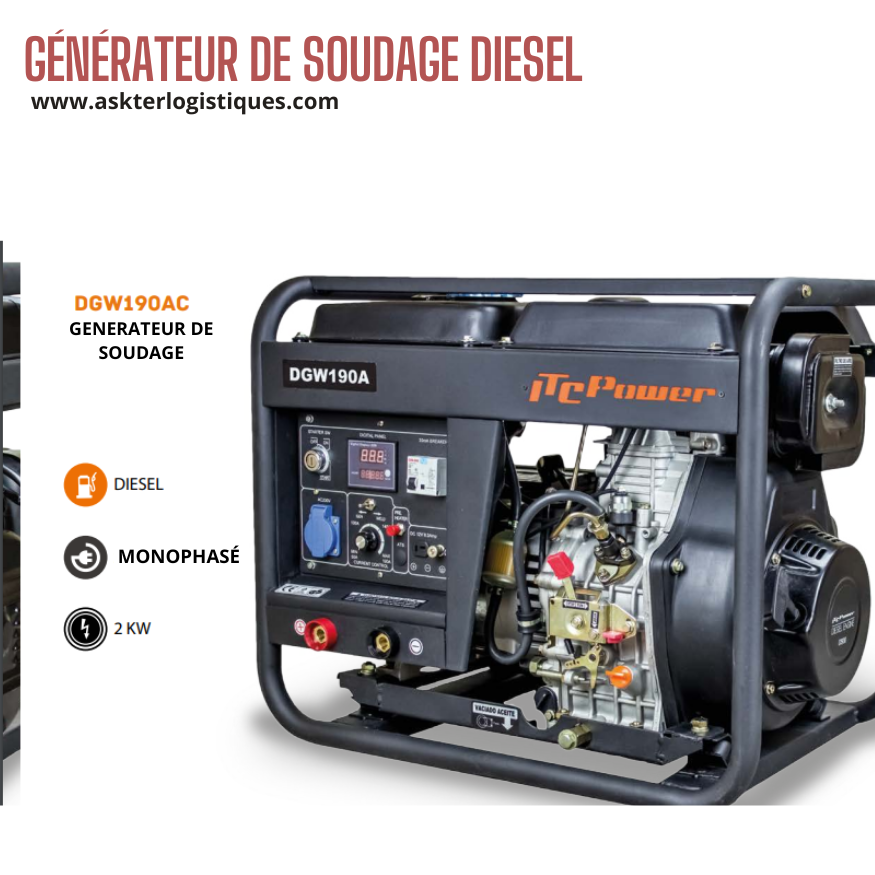 GÉNÉRATEUR DE SOUDAGE DIESEL