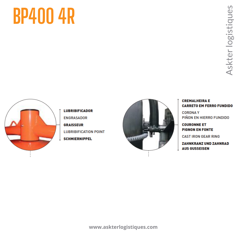 BP400 4R - BÉTONNIÈRE PROFESSIONNEL TRACTABLE