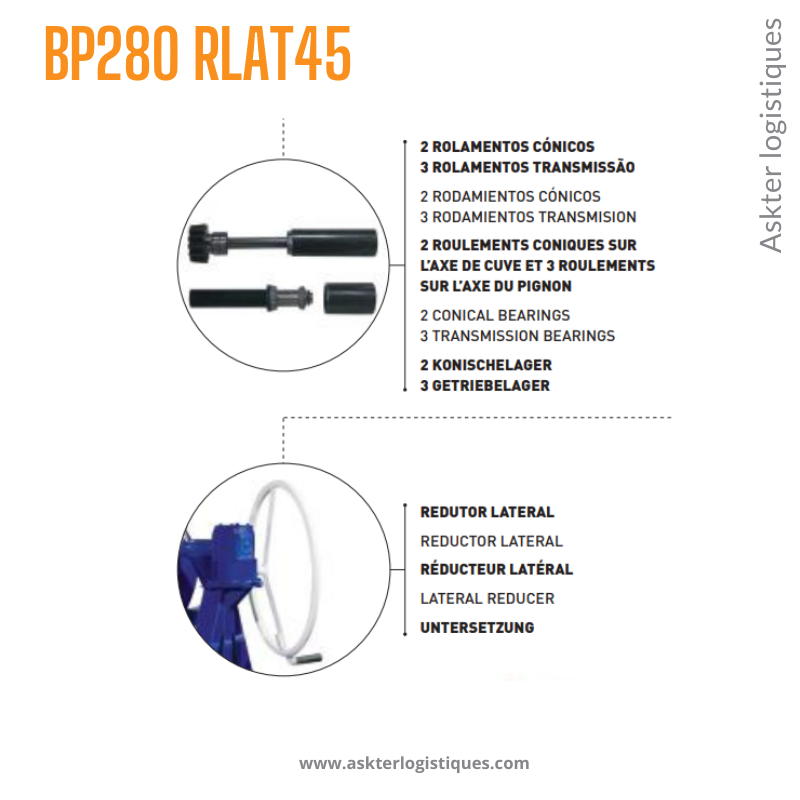 BP500 4R  - BÉTONNIÈRE PROFESSIONNEL TRACTABLE