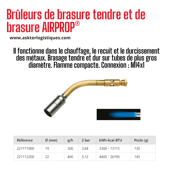 Brûleurs de brasure tendre et de brasure AIRPROP®