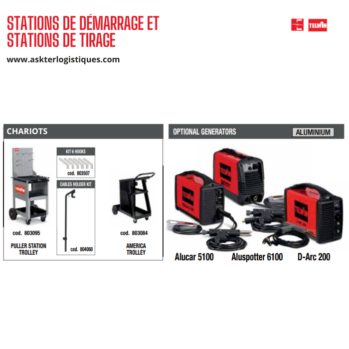 STATIONS DE DÉMARRAGE ET STATIONS DE TIRAGE