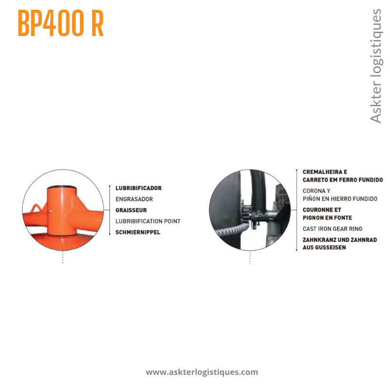 BP400 R - BÉTONNIÈRE PROFESSIONNEL TRACTABLE