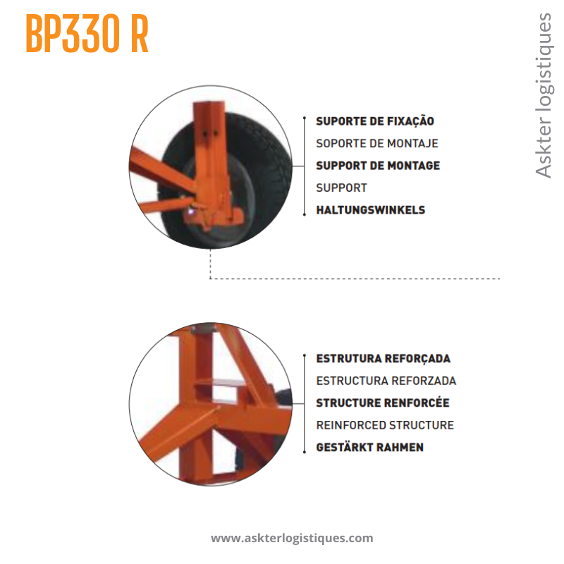 BP 330 R - BÉTONNIÈRE PROFESSIONNEL TRACTABLE