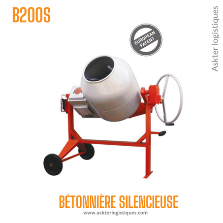 B200S - BÉTONNIÈRE SILENCIEUSE