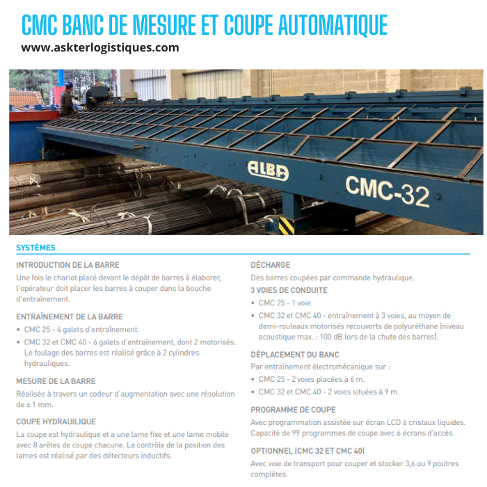 CMC BANC DE MESURE ET COUPE AUTOMATIQUE