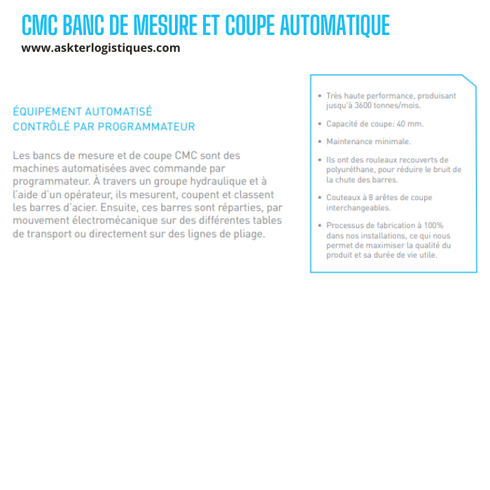 CMC BANC DE MESURE ET COUPE AUTOMATIQUE