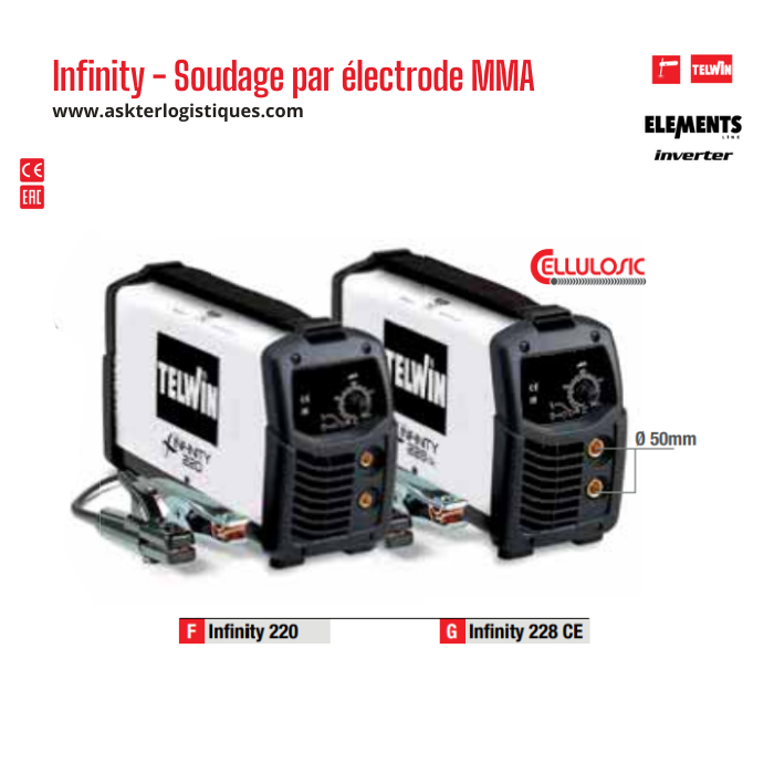 Infinity - Soudage par électrode MMA