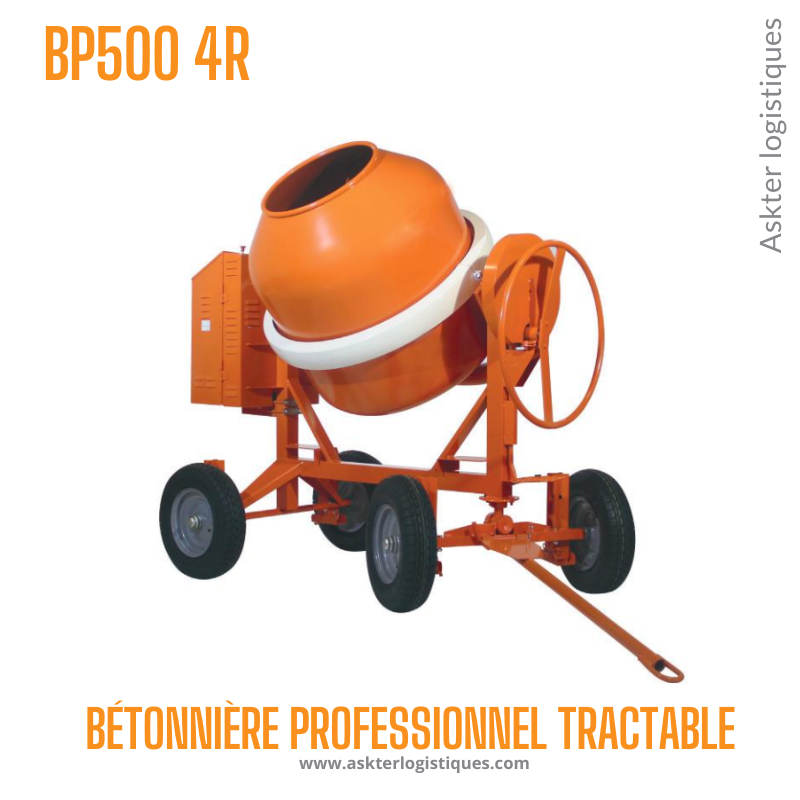 BP 500 4R - BÉTONNIÈRE PROFESSIONNEL TRACTABLE