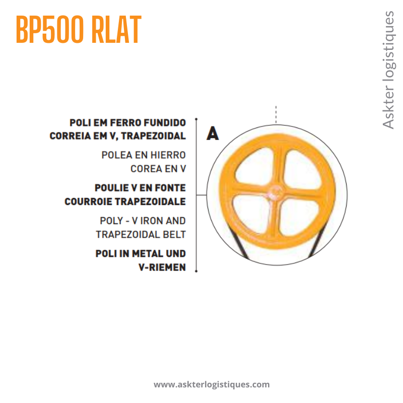 BP 500 RLAT - BÉTONNIÈRE PROFESSIONNEL TRACTABLE