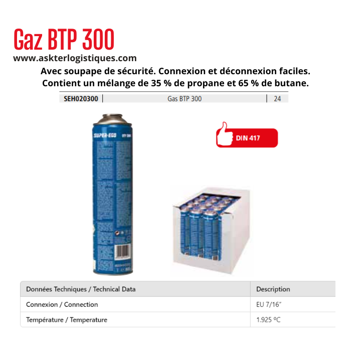 Gaz BTP 300