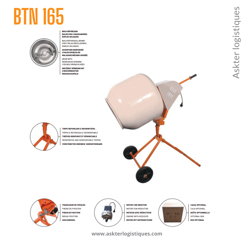 BTN 165 - BÉTONNIÈRE TRÉPIED