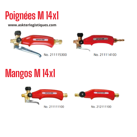 Poignées M 14x1 - Mangos M 14x1