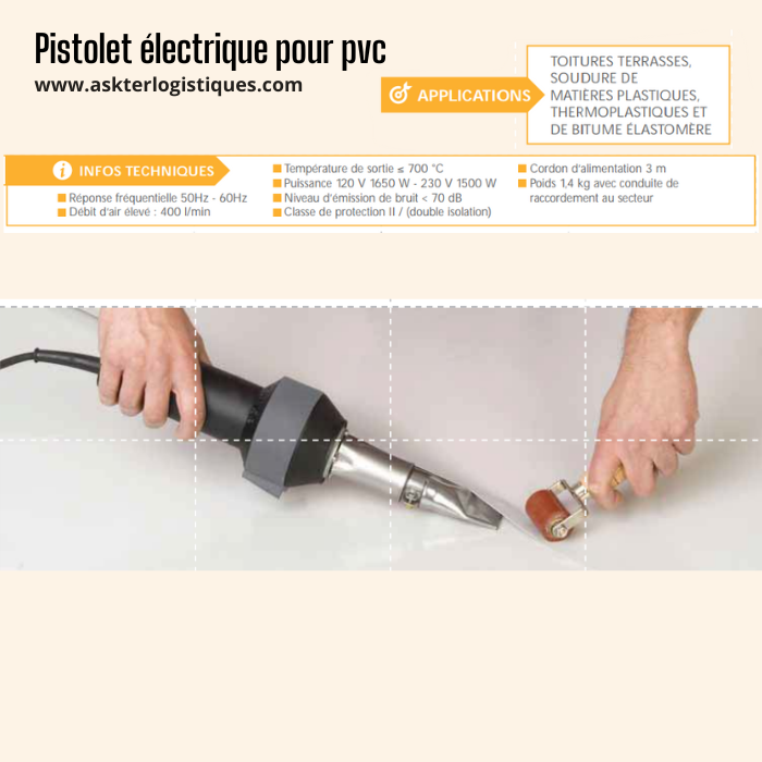 Pistolet électrique pour pvc