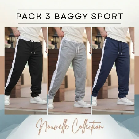 Pack 3 Baggy  à Bandes – YOU0297