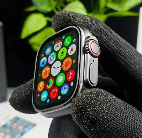 سا عه Smart Watch Ultra ومعاها 7 استرابات قماش + سيليكون بألوان مختلفة 👇