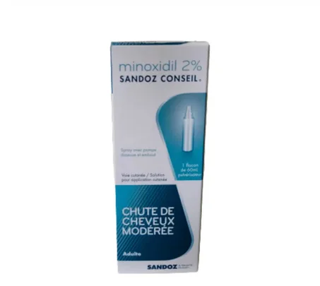 Minoxidil 2% Anti Chute Des Cheveux Sandoz