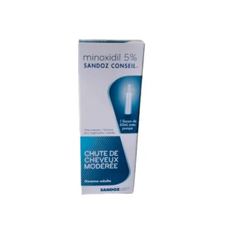 Minoxidil 5% Anti Chute Des Cheveux Sandoz