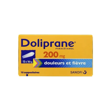 Doliprane suppositoire 200mg