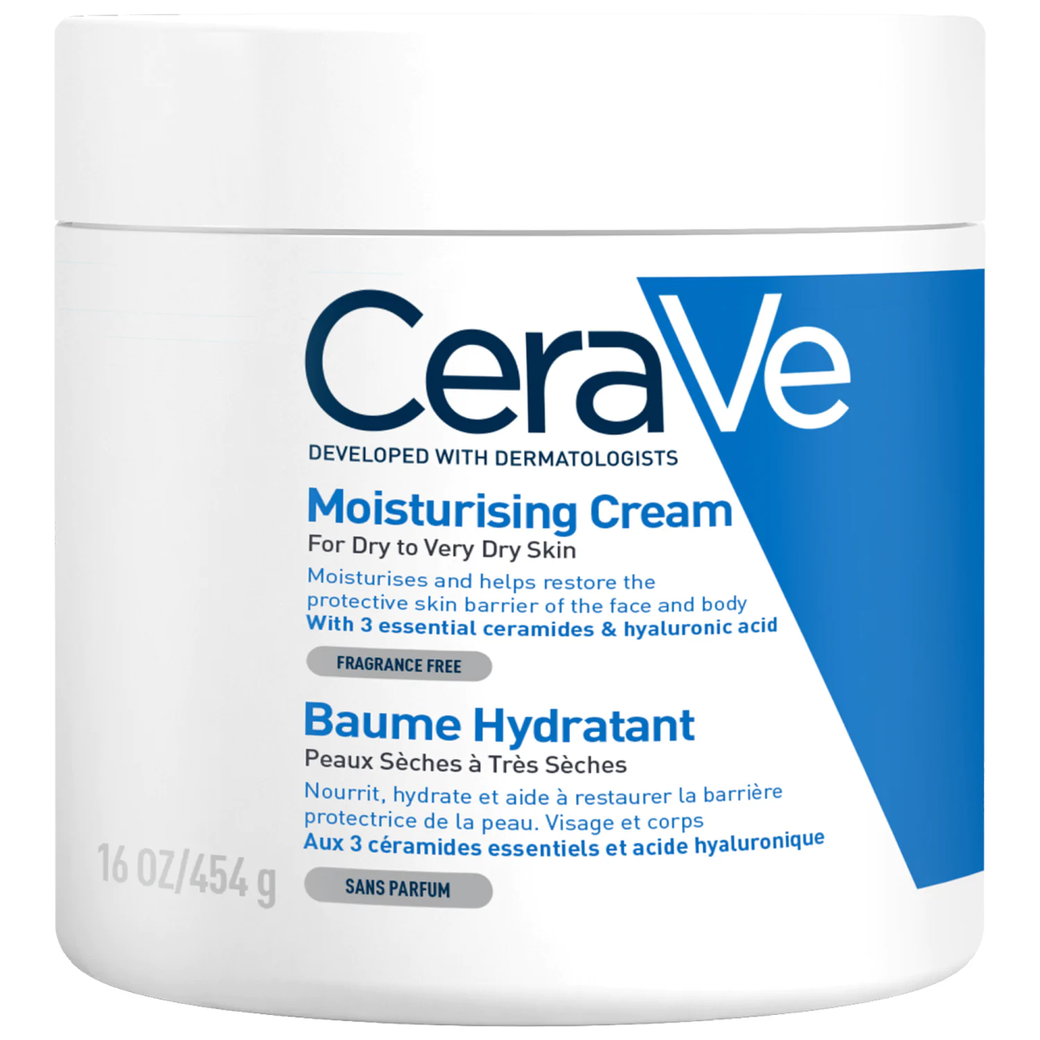 CeraVe Baume Hydratant Peaux Sèches à très Sèches 454Gr