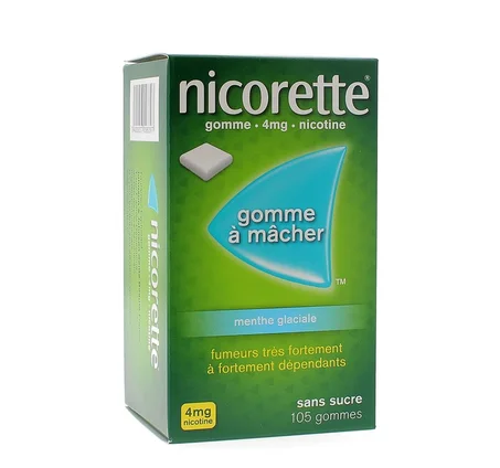 Nicorette 4mg Menthe Glaciale 105 Gommes