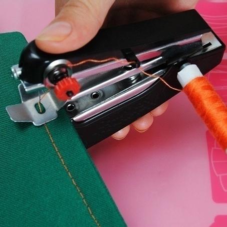 Portable Sewing Machine Mini Manual Handy Needlework Cordless Tools