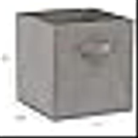 منظم صناديق تخزين قابلة للطي من أمازون بيسيكس، عبوة من 6 قطع، لون رمادي