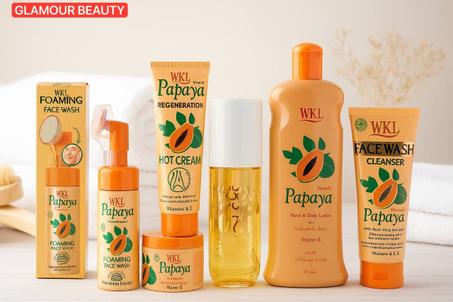 🌿 مجموعة WKL Papaya للعناية بالبشرة والجسم 🌿