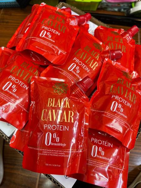 BLACK CAVIAR بروتين فرد الشعر البرازيلي 0% فورمالديهايد – 135 مل