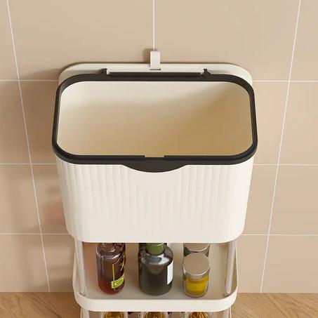 NON BENDING GARBAGE BIN STORAGE RACK