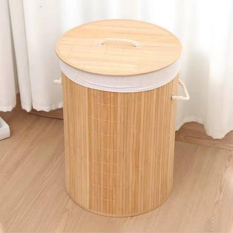 سلة الملابس المصنوعة من الخشب