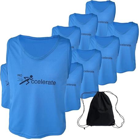 Camiseta de práctica, chaleco Scrimmage, pinnies para fútbol, baloncesto, fútbol, hockey, paquete de 12 unidades