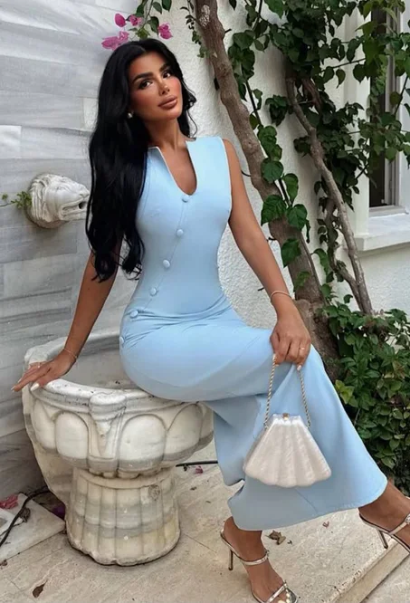 Robe Élise – Bleu Ciel