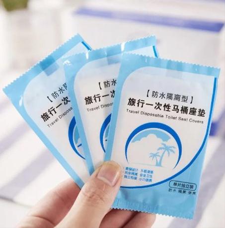 غطاء مقعد المرحاض للاستخدام مرة واحدة (٥٠ قطعة)