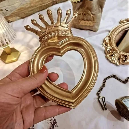 petite Miroir ou cadre cœur 17.5cm