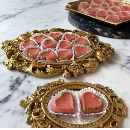 2 Plateau gateau style european de luxe