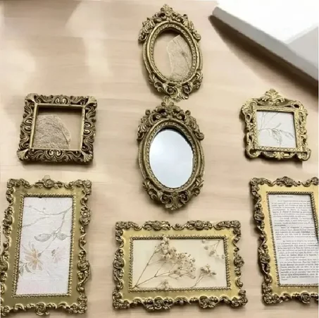 Ensamble cadre photo vintage 7 pieces ++