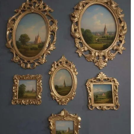 Ensambe 6 pîeces cadre photos style european vintage