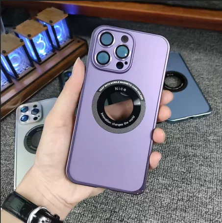 Coque iPhone Titanium Luxe MagSafe avec protection caméra